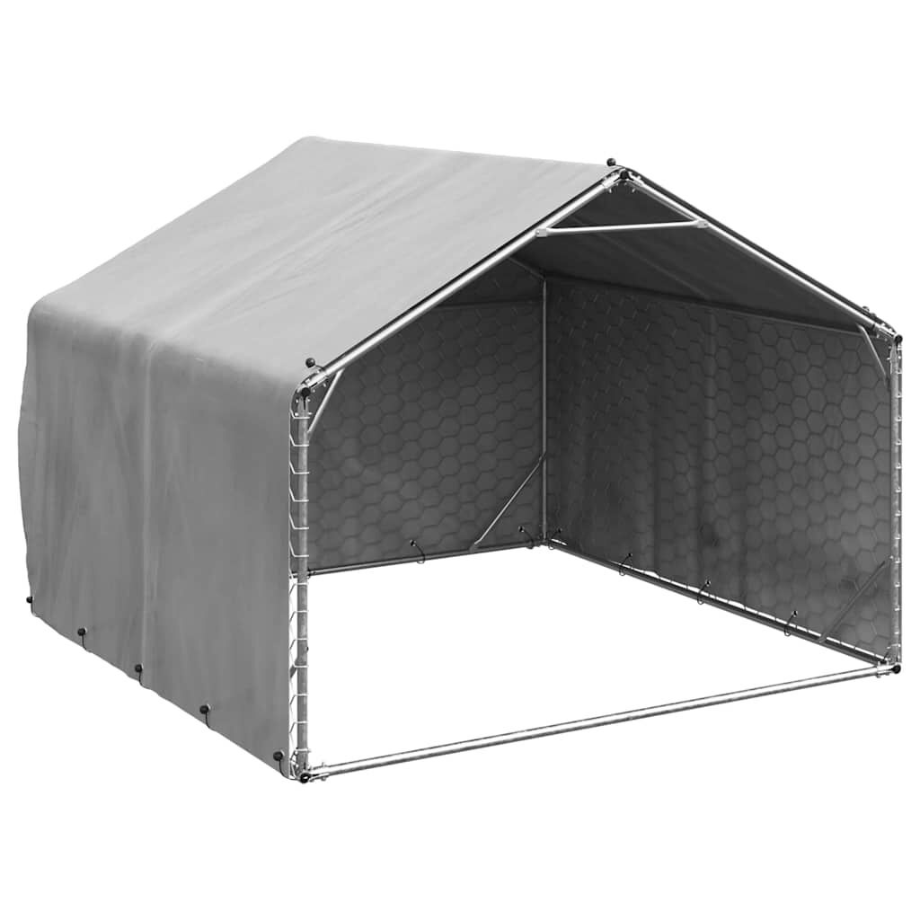 vidaXL Hondenkennel Buiten 2x2x1.5m Gegalvaniseerd - 35% Korting!