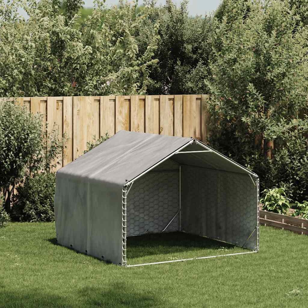 vidaXL Hondenkennel Buiten 2x2x1.5m Gegalvaniseerd - 35% Korting!