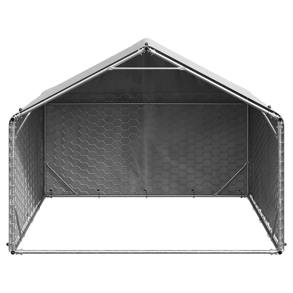 vidaXL Hondenkennel Buiten 2x2x1.5m Gegalvaniseerd - 35% Korting!
