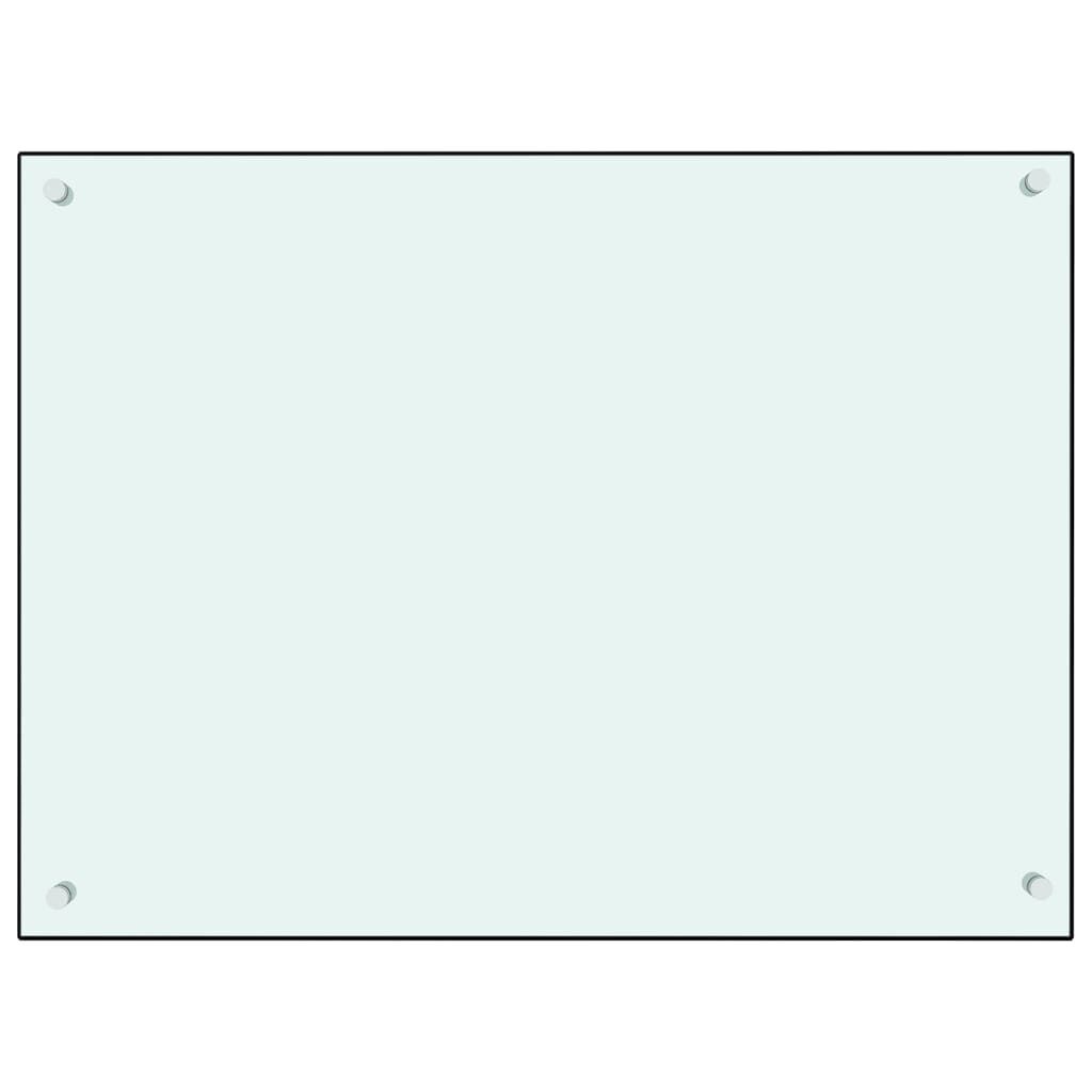 vidaXL Spatscherm Keuken Wit 80x60cm - 35% Korting! (Kleine Beschadiging)
