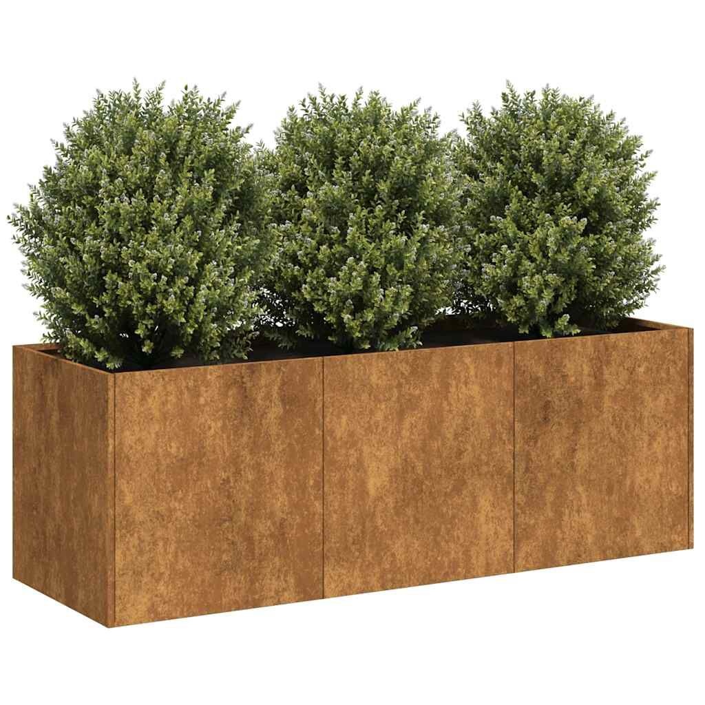 VidaXL Plantenbak Roestig 120cm - Weervast Staal - 35% Korting!