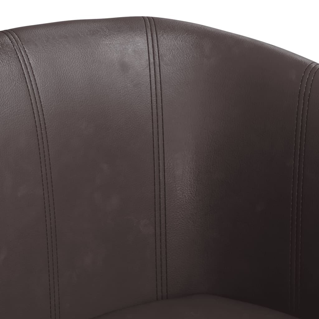 VidaXL Kuipstoel Bruin Kunstleer - 35% Korting!