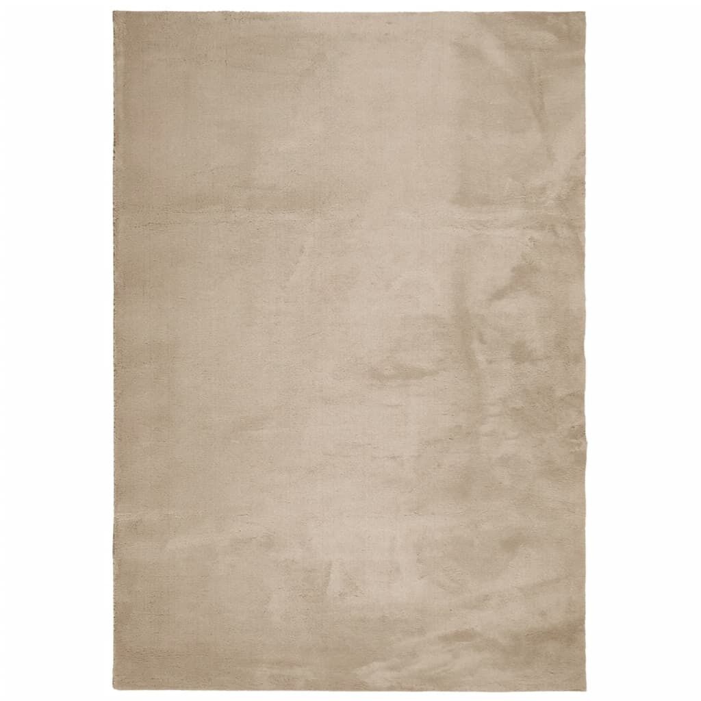 vidaXL Vloerkleed HUARTE 140x200 Zand -35%!