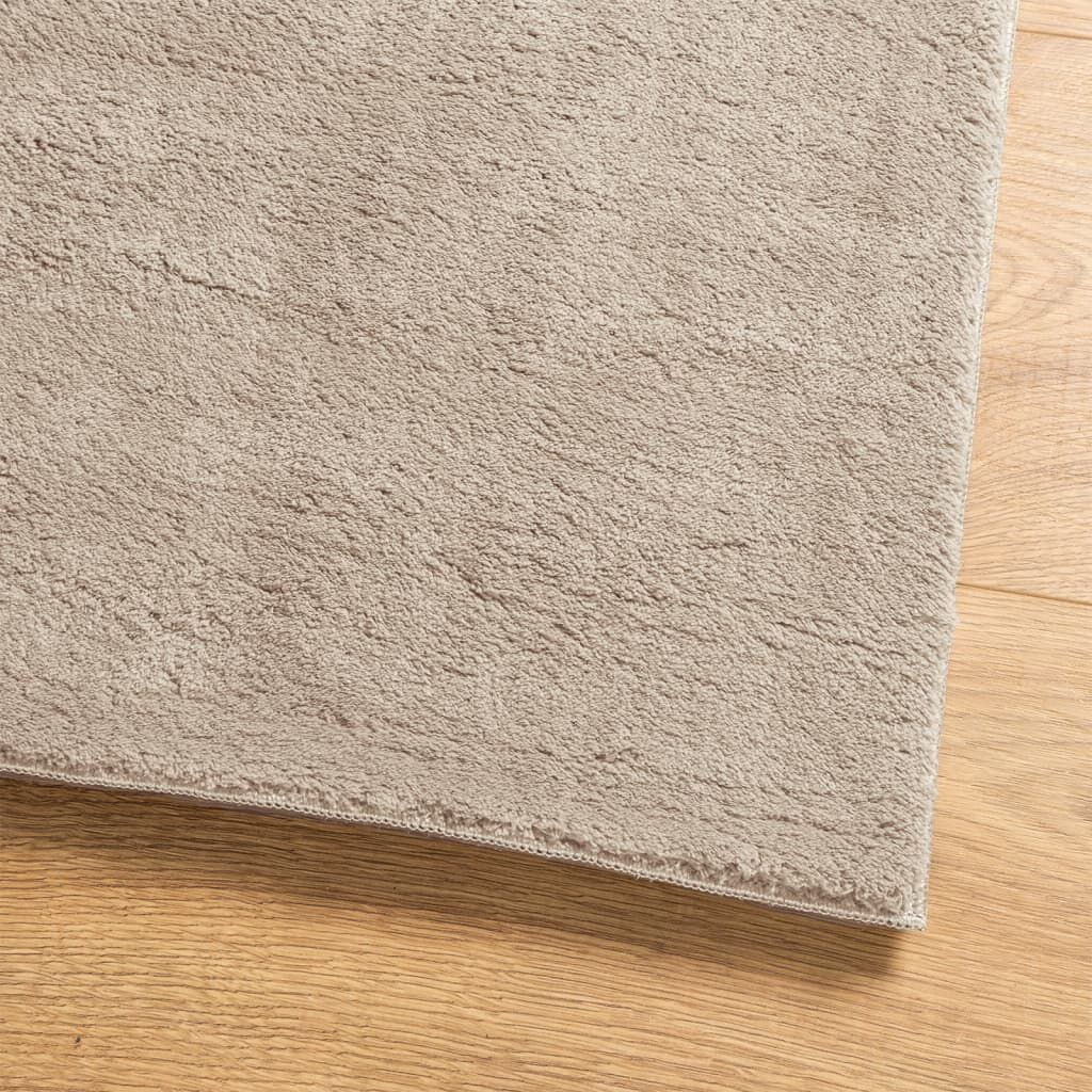 vidaXL Vloerkleed HUARTE 140x200 Zand -35%!