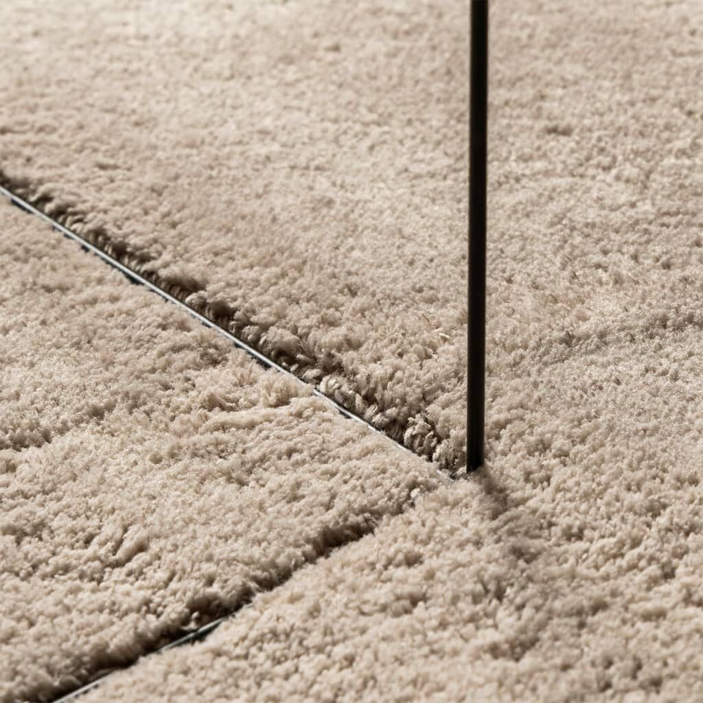 vidaXL Vloerkleed HUARTE 140x200 Zand -35%!