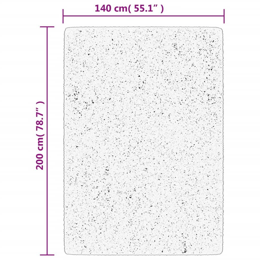 vidaXL Vloerkleed HUARTE 140x200 Zand -35%!