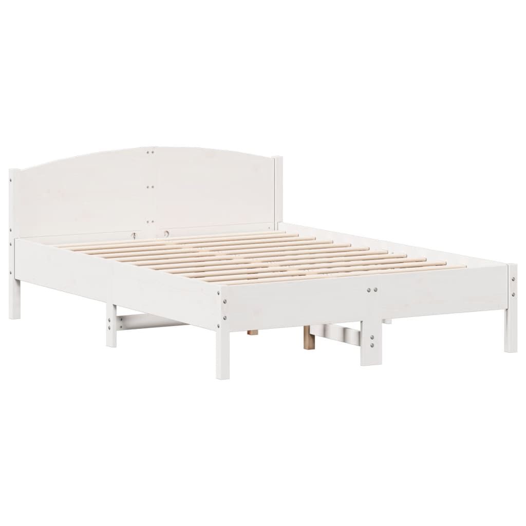 Grenen Bedframe 120x190 Wit - Beschadigd - 50% Korting!