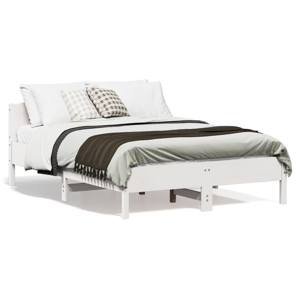 Grenen Bedframe 120x190 Wit - Beschadigd - 50% Korting!