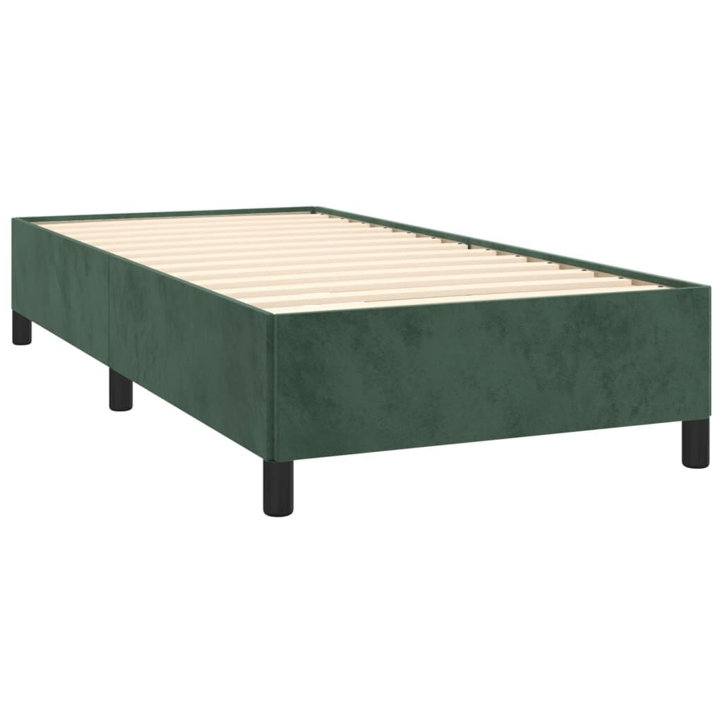vidaXL Bedframe 90x190cm Donkergroen Fluwel - 35% Korting!