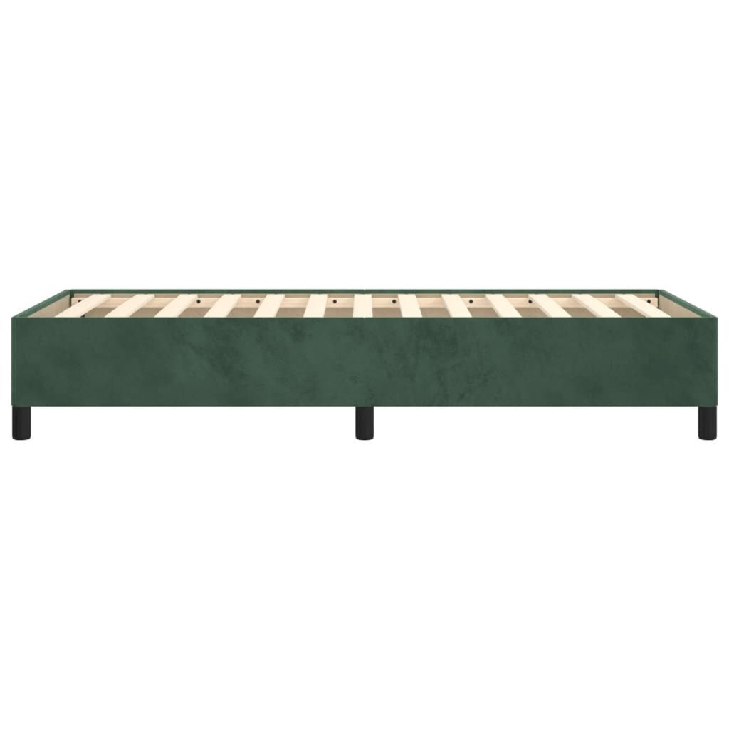 vidaXL Bedframe 90x190cm Donkergroen Fluwel - 35% Korting!