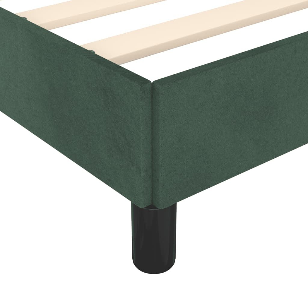 vidaXL Bedframe 90x190cm Donkergroen Fluwel - 35% Korting!