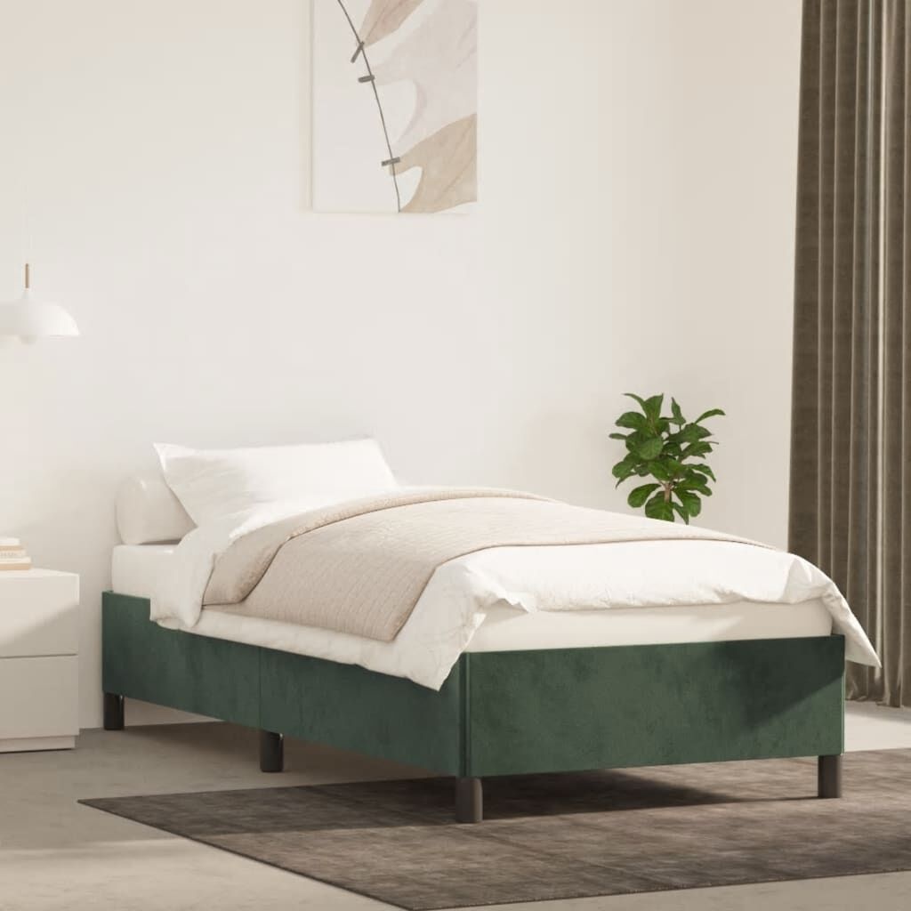 VidaXL Bedframe 90x190 Donkergroen -35% Korting! (Beschadigd)