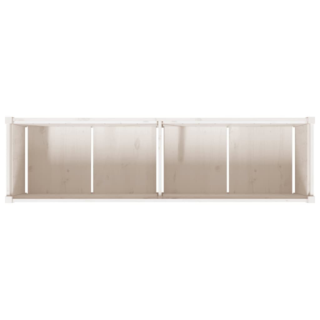 VidaXL Plantenbak Grenenhout Wit 180cm - 35% Korting!
