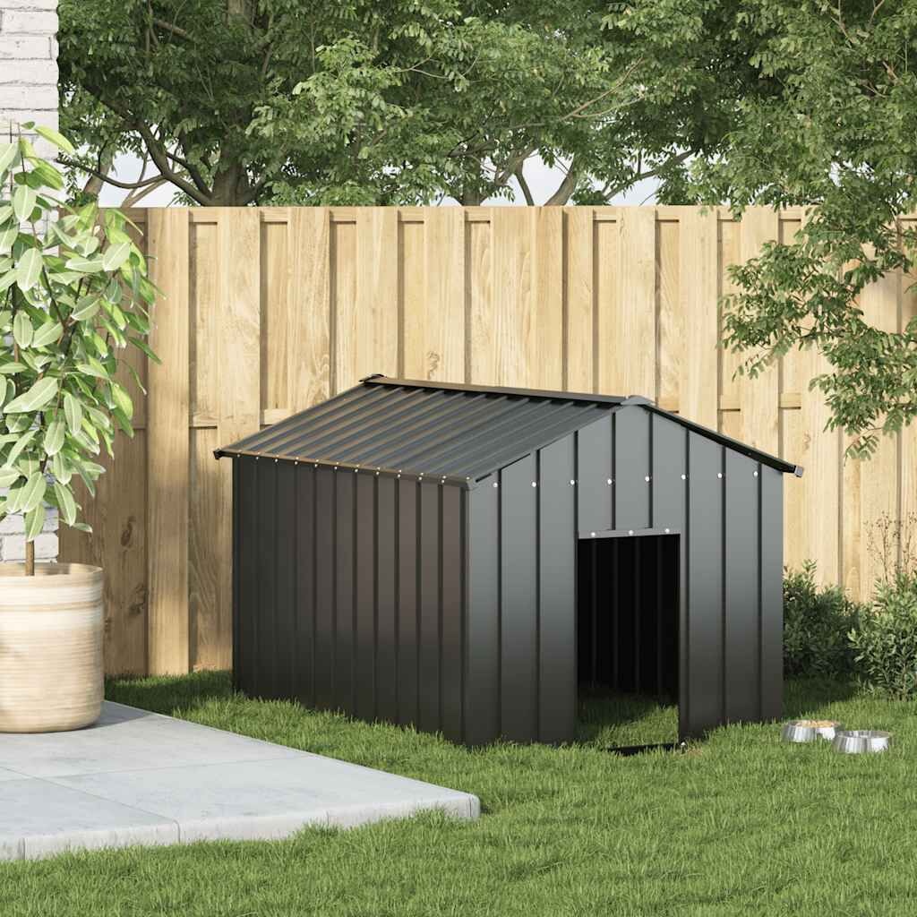 VidaXL Hondenhok Gegalvaniseerd Staal 113x153x101cm - 35% Korting!