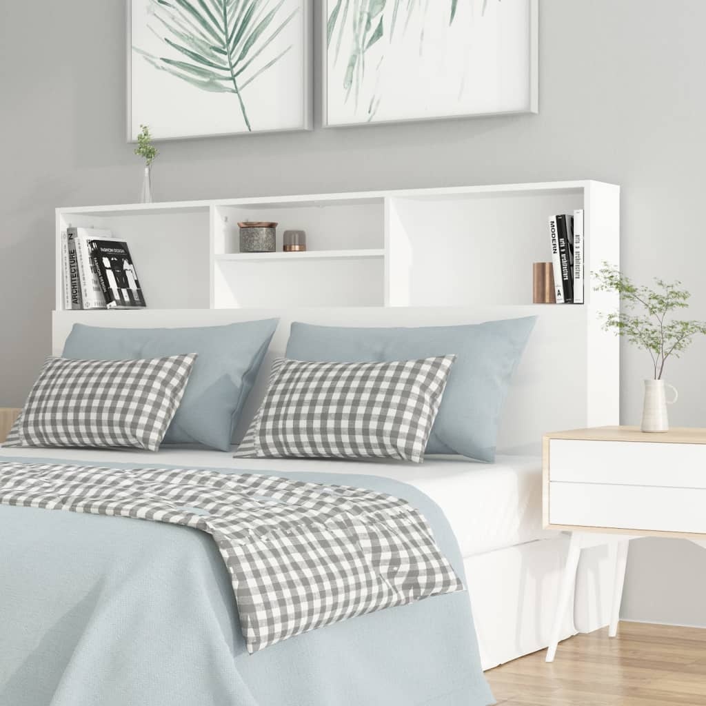 vidaXL Hoofdbordkast Wit 160cm - 35% Korting!