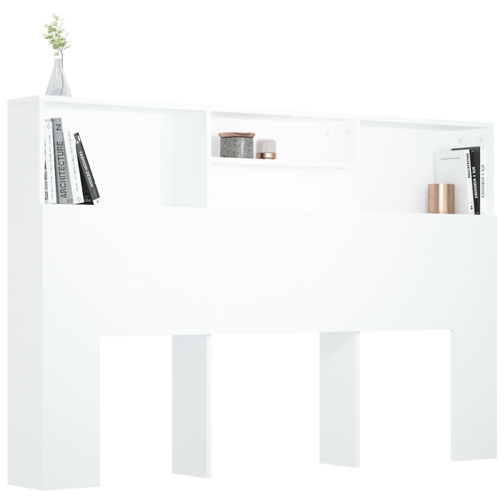 vidaXL Hoofdbordkast Wit 160cm - 35% Korting!
