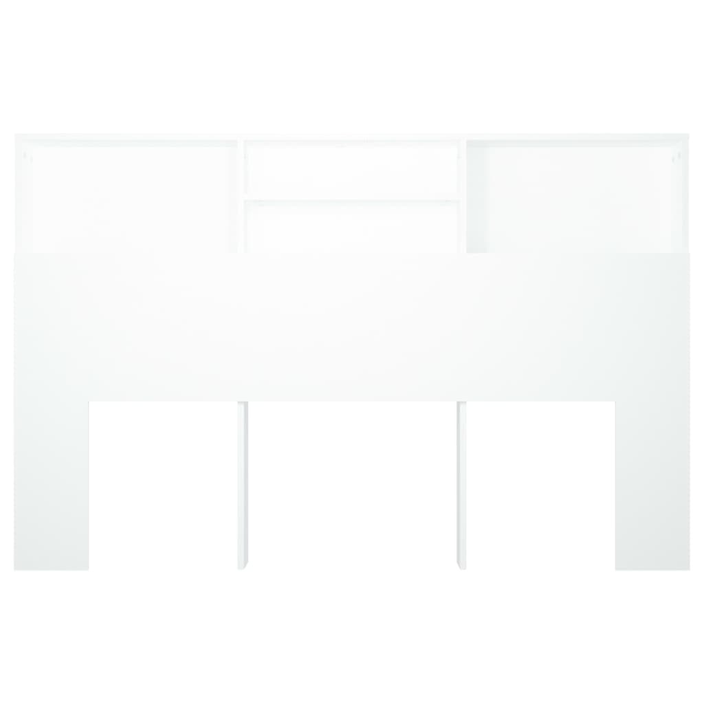 vidaXL Hoofdbordkast Wit 160cm - 35% Korting!