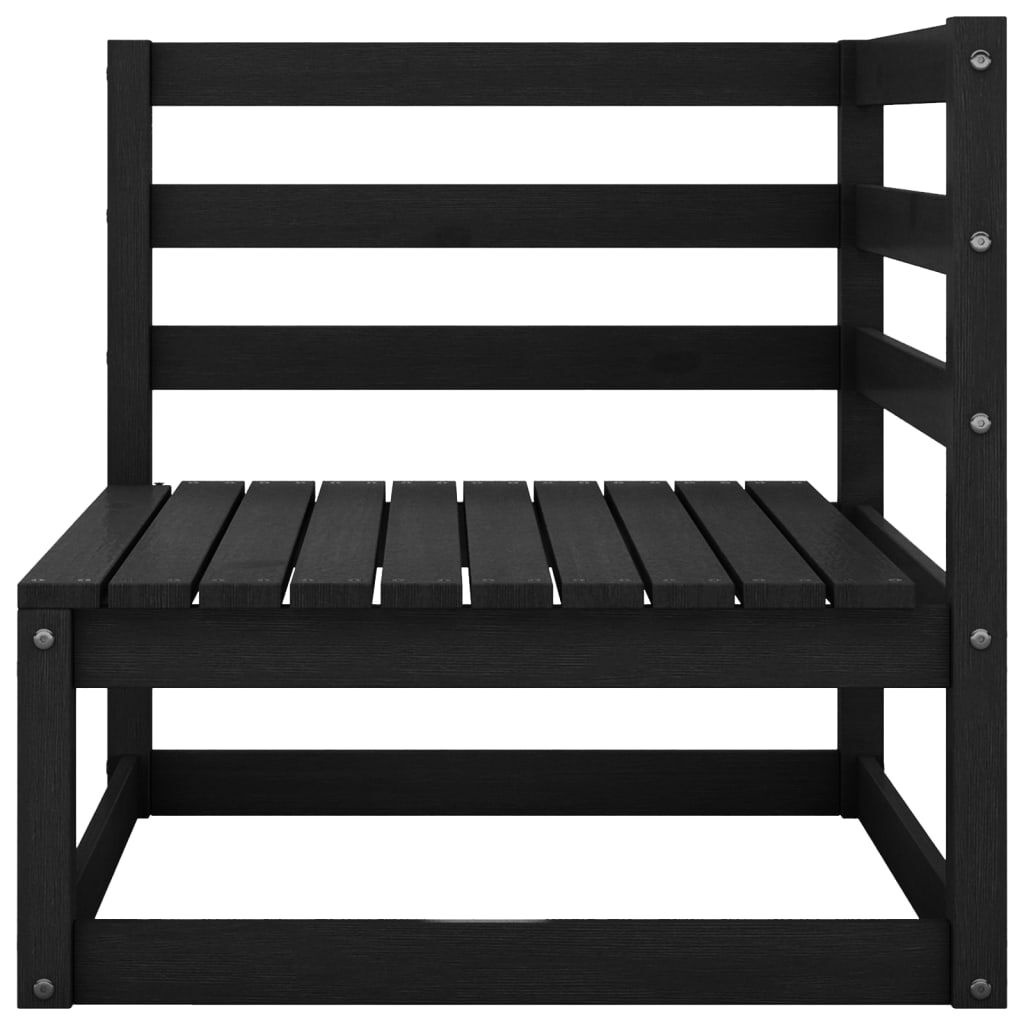 VidaXL Tuinbank 2-zits Grenenhout Zwart -35%