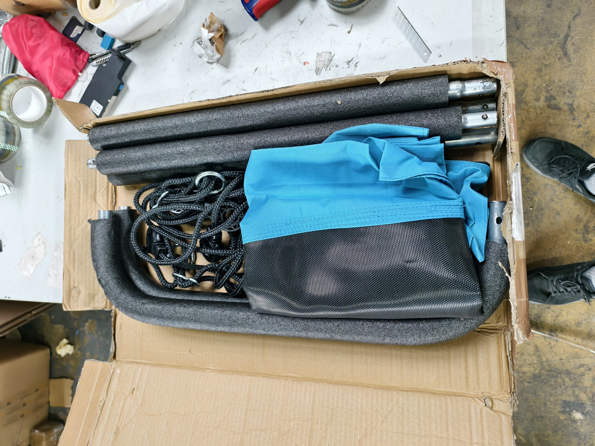 XXL Nestschommel Blauw - Gebruikt, Scheur - 55% Korting!