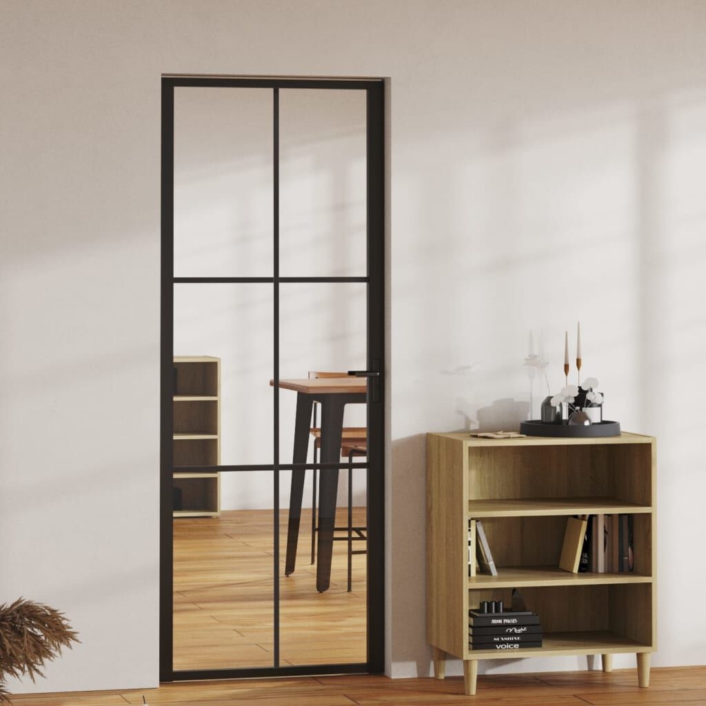 vidaXL Binnendeur 76x201,5cm Zwart - 35% Korting!