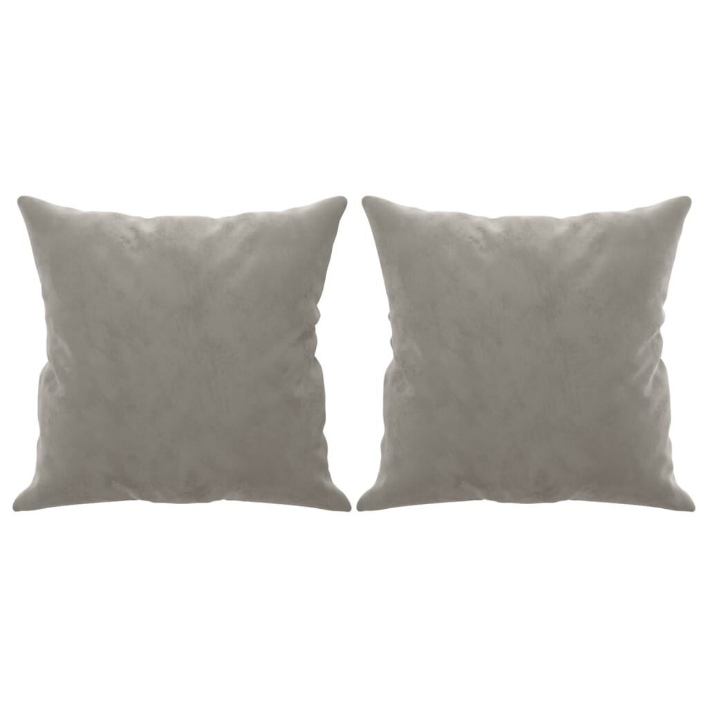 VidaXL Sierkussens 40x40 cm Lichtgrijs (2 stuks) - 35% Korting!
