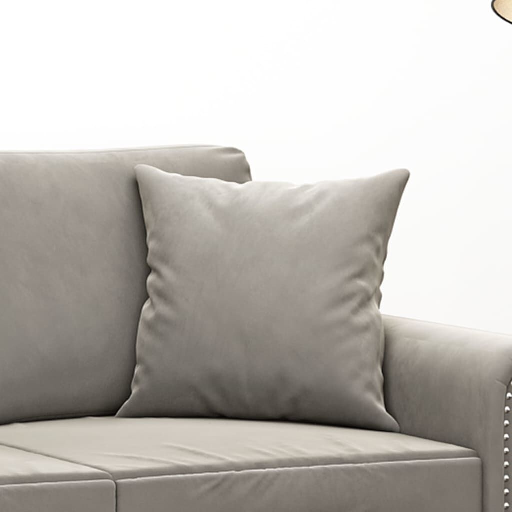 VidaXL Sierkussens 40x40 cm Lichtgrijs (2 stuks) - 35% Korting!