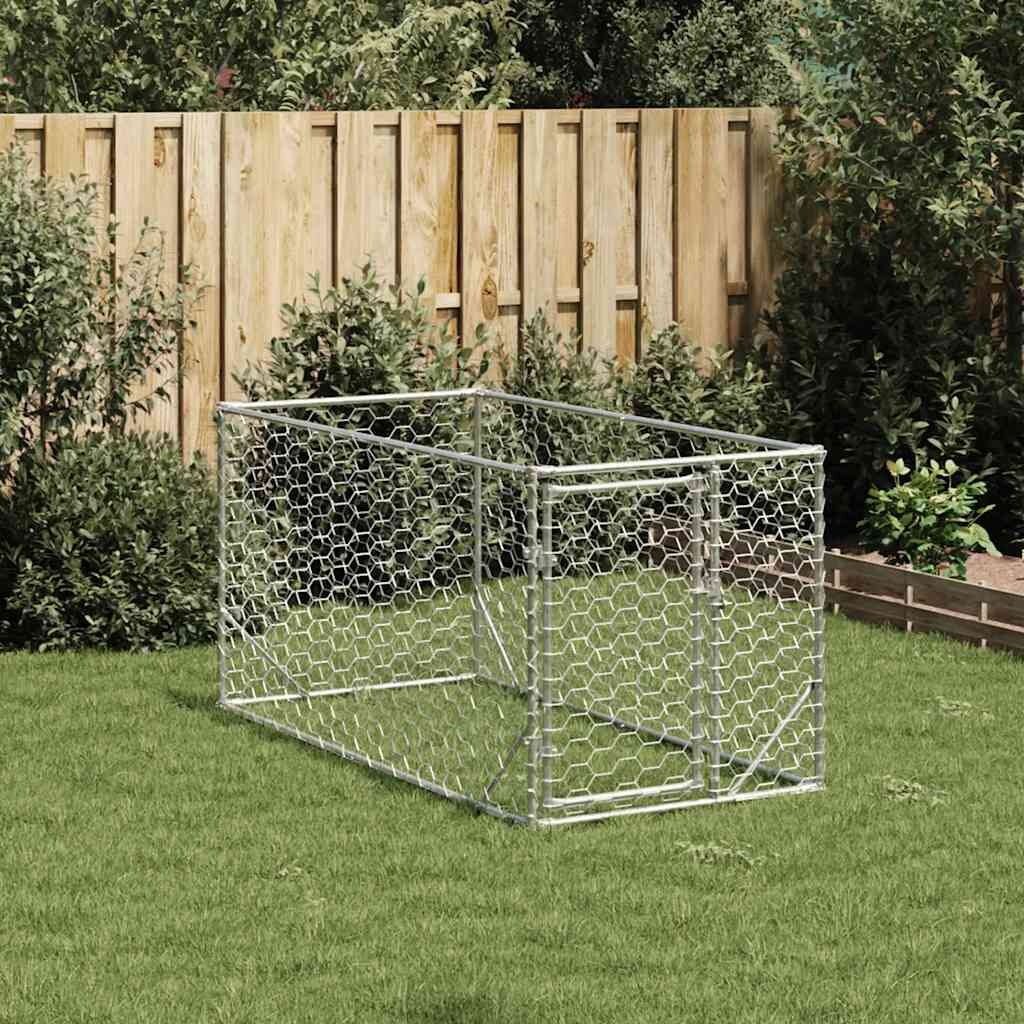 Hondenkennel 2x1x1m Gegalvaniseerd -35%! Topdeal