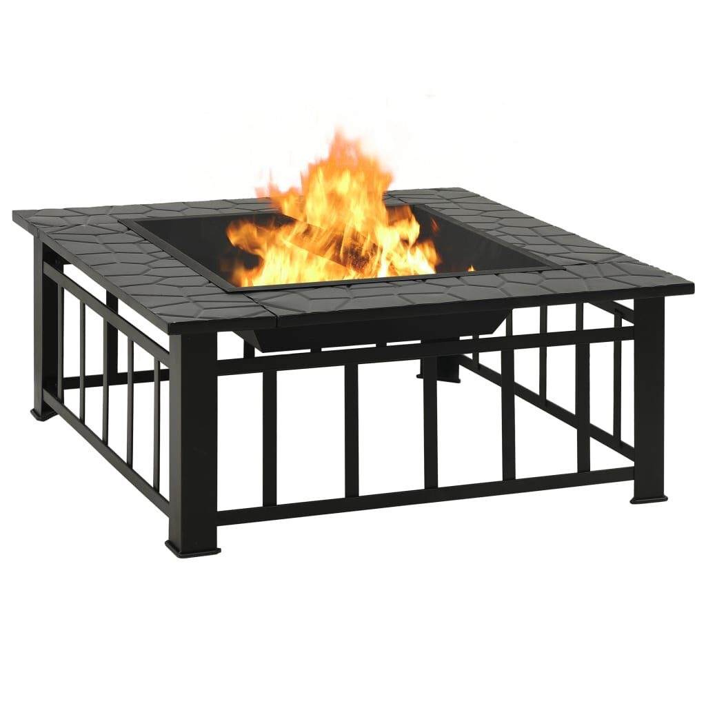 Vuurplaats XXL 79cm + Pook - Staal - 35% Korting!