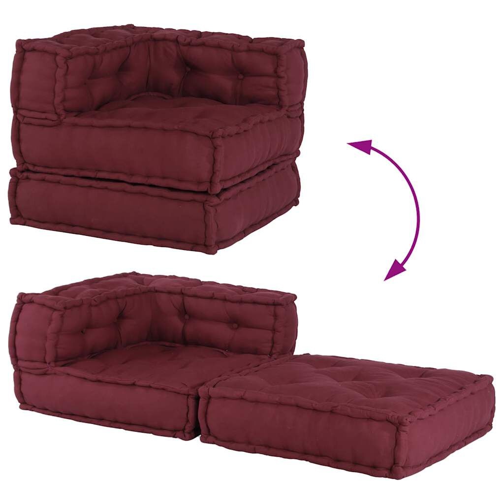 vidaXL Poef Kastanjebruin 70x70 -35% Korting! Retourtje
