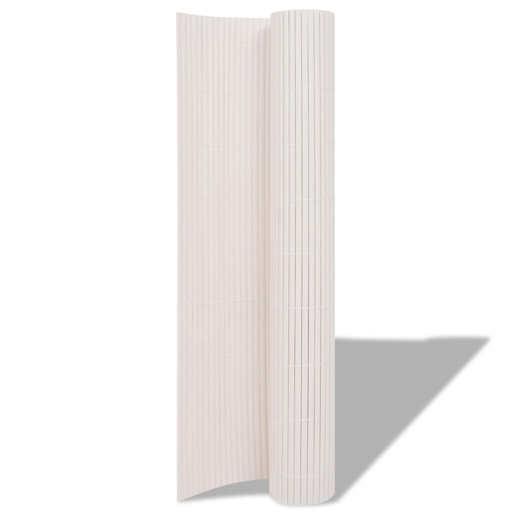 vidaXL Tuinafscheiding 90x500cm Wit - 35% Korting!