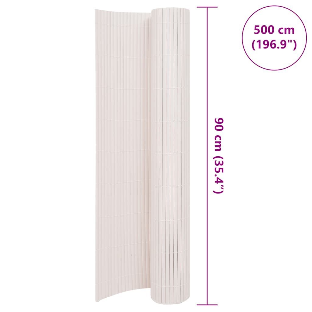 vidaXL Tuinafscheiding 90x500cm Wit - 35% Korting!