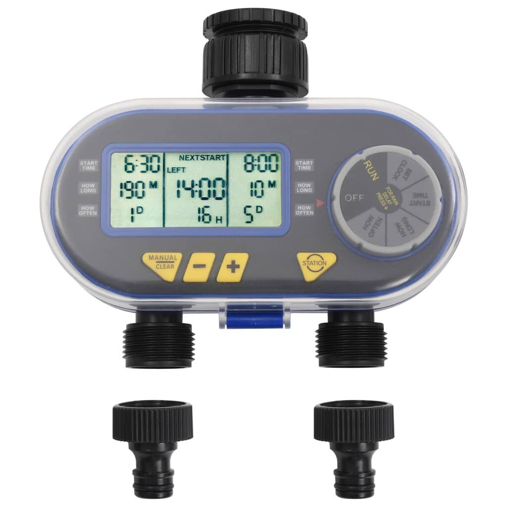 VidaXL Watertimer Digitaal Dubbel - 35% Korting!