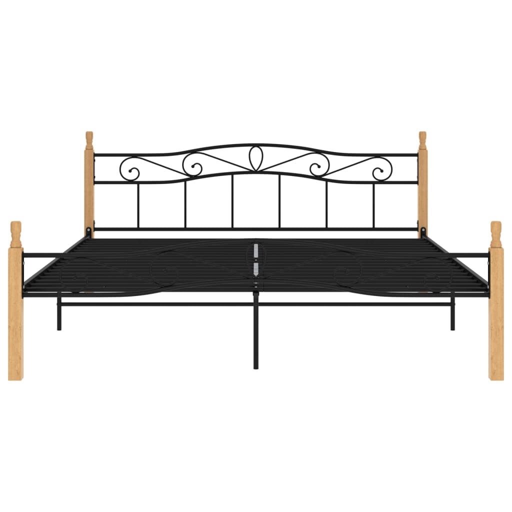vidaXL Bed 180x200 Zwart Eiken -35%! Nieuwstaat!