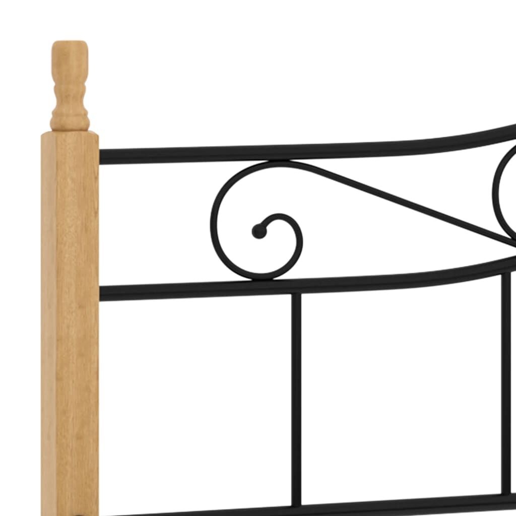 vidaXL Bed 180x200 Zwart Eiken -35%! Nieuwstaat!