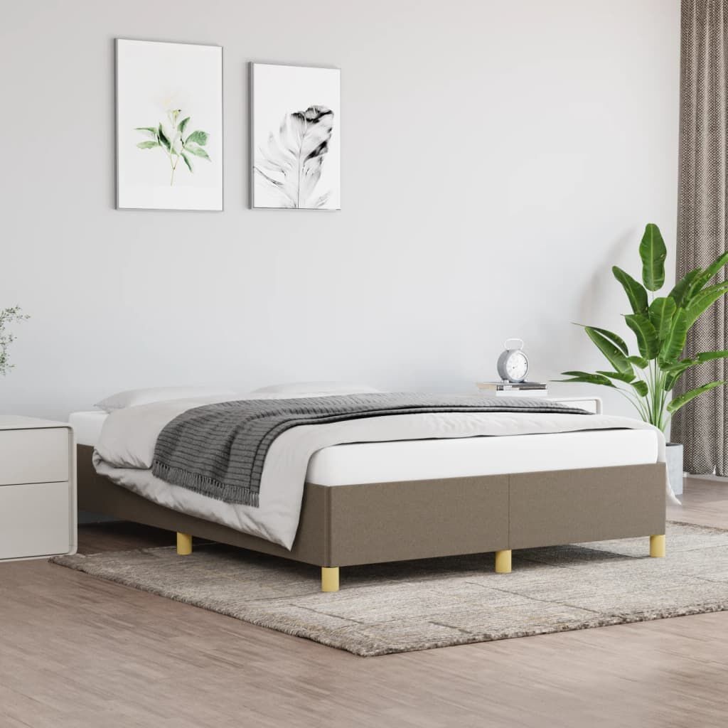 VidaXL Bedframe Taupe 140x190cm - 47% Korting!