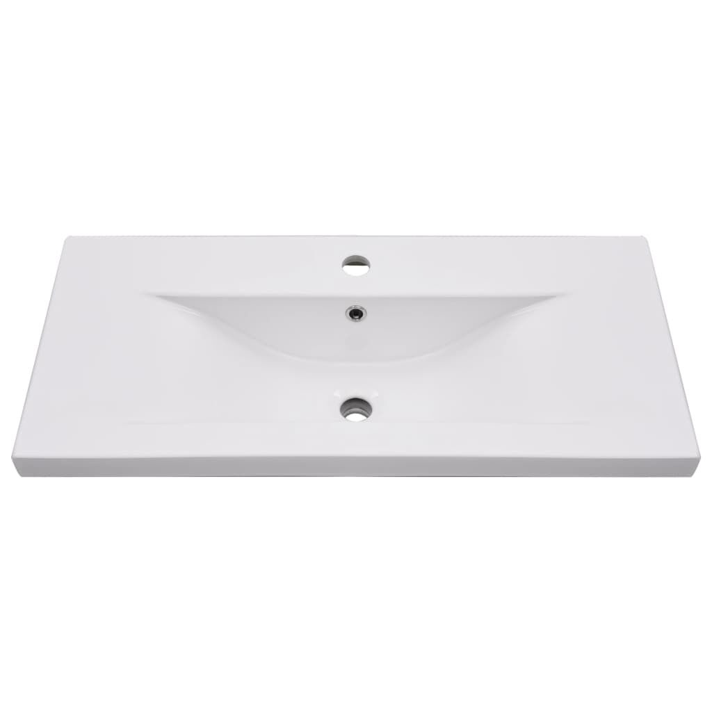vidaXL Inbouwwastafel Wit 81cm - 62% Korting! (Beschadigde Verpakking)