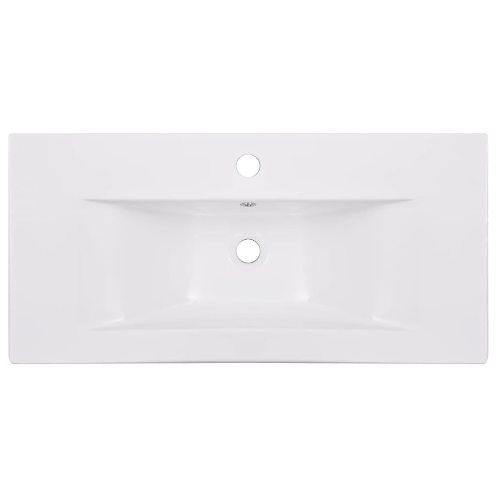 vidaXL Inbouwwastafel Wit 81cm - 62% Korting! (Beschadigde Verpakking)