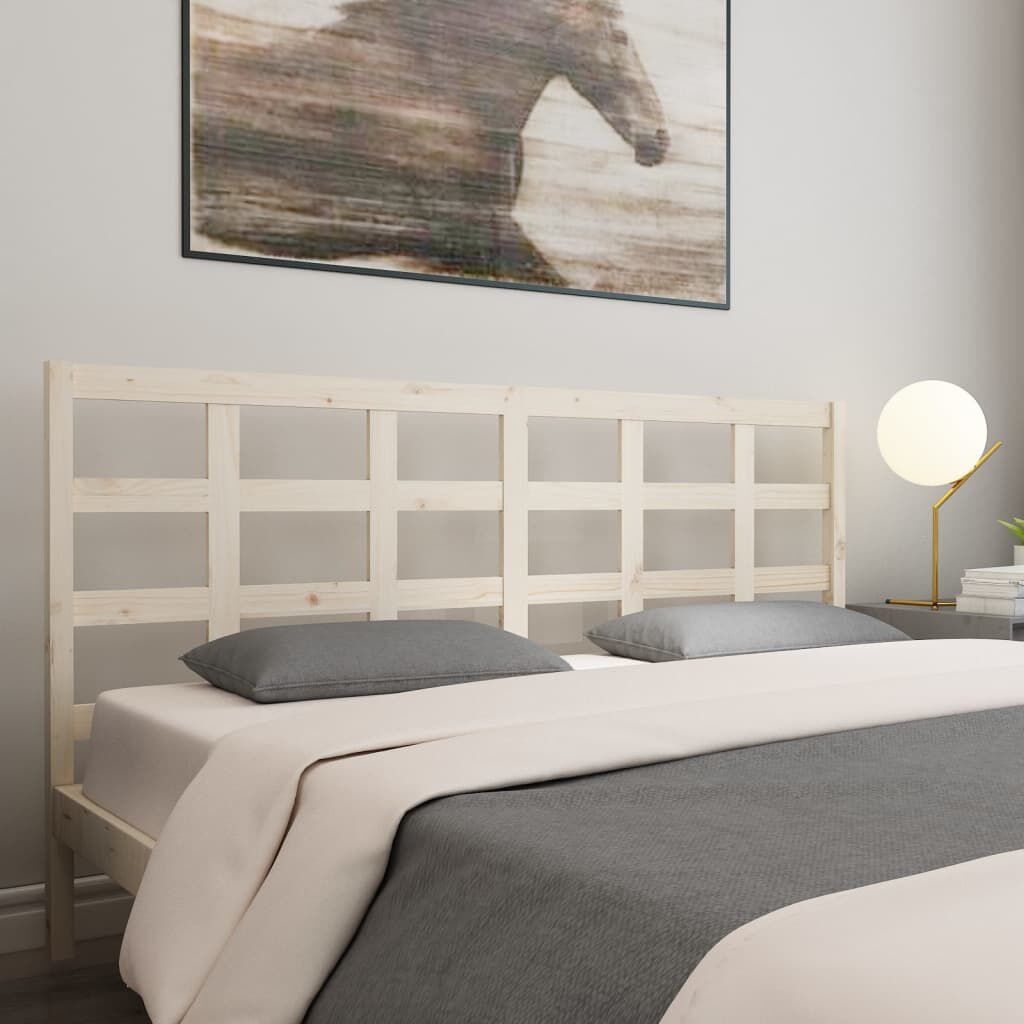 vidaXL Hoofdbord Grenenhout Zwart 185cm - 41% Korting!