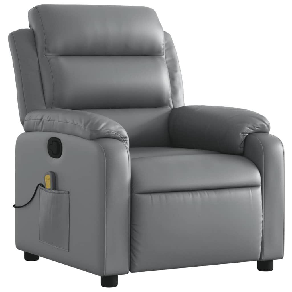 vidaXL Massagestoel Grijs Kunstleer - 42% Korting!
