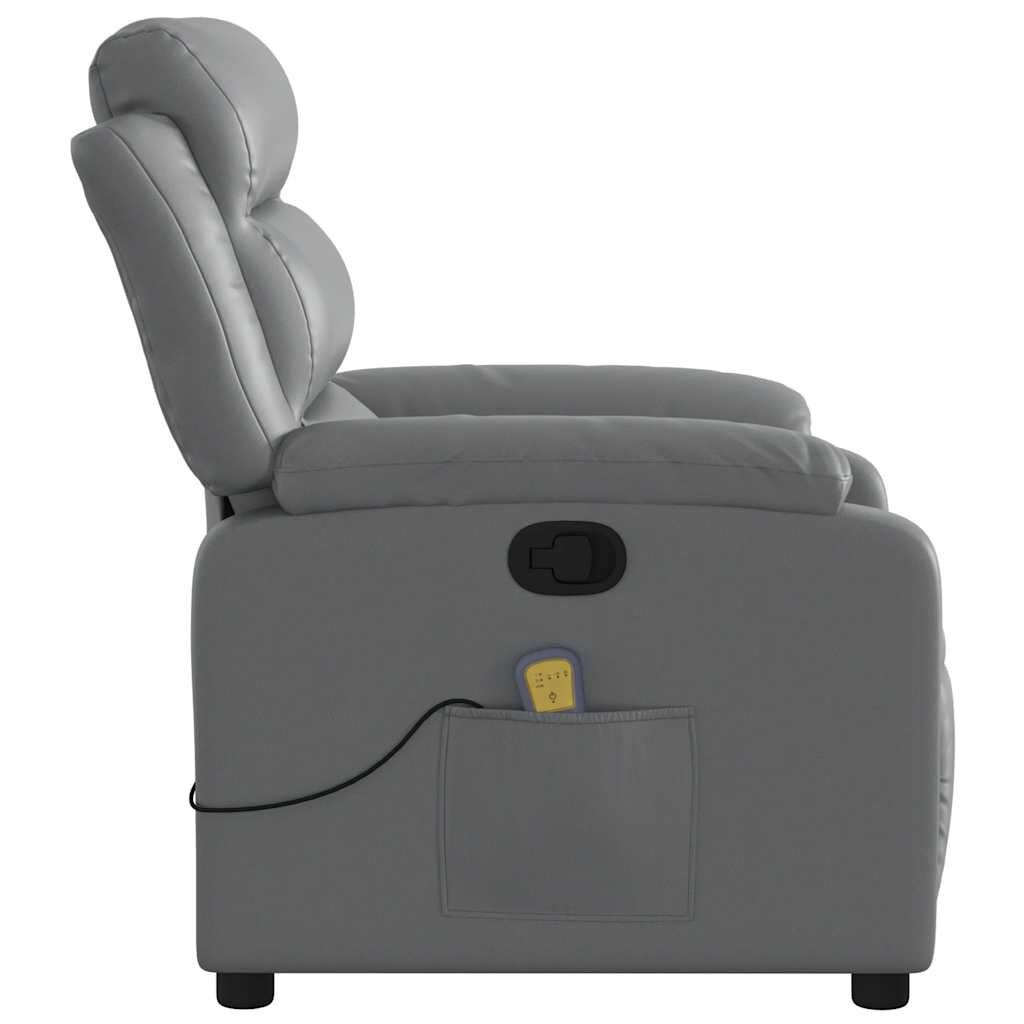 vidaXL Massagestoel Grijs Kunstleer - 42% Korting!