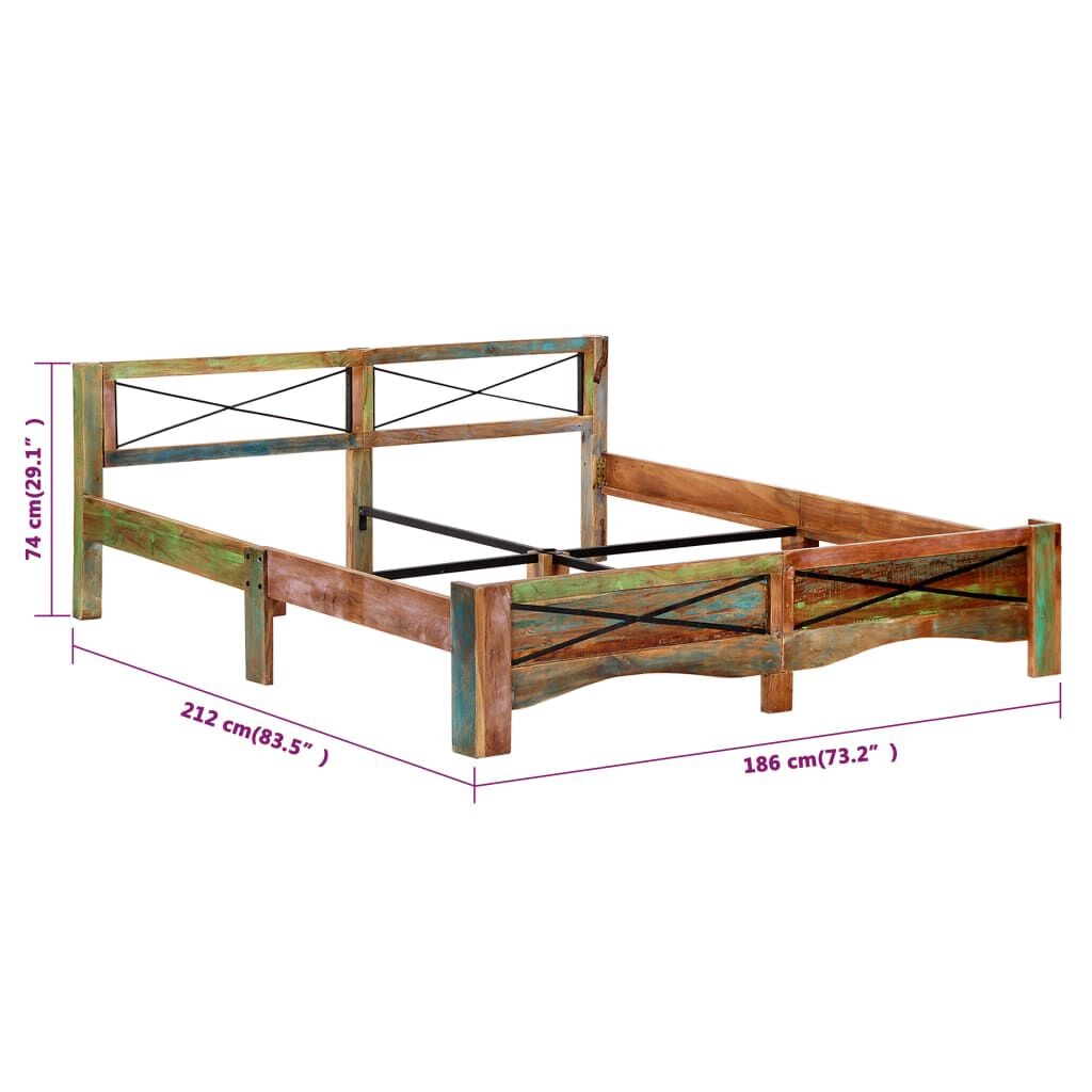VidaXL Bedframe 180x200cm Gerecycled Hout -41%! Uniek!