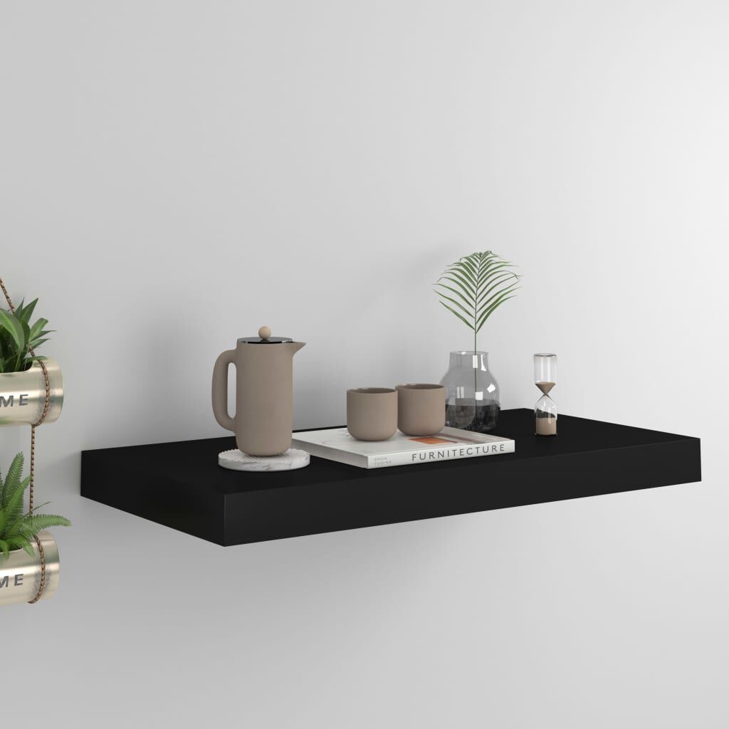 Zwarte Wandplank 50cm - 41% Korting! Zo Goed Als Nieuw!