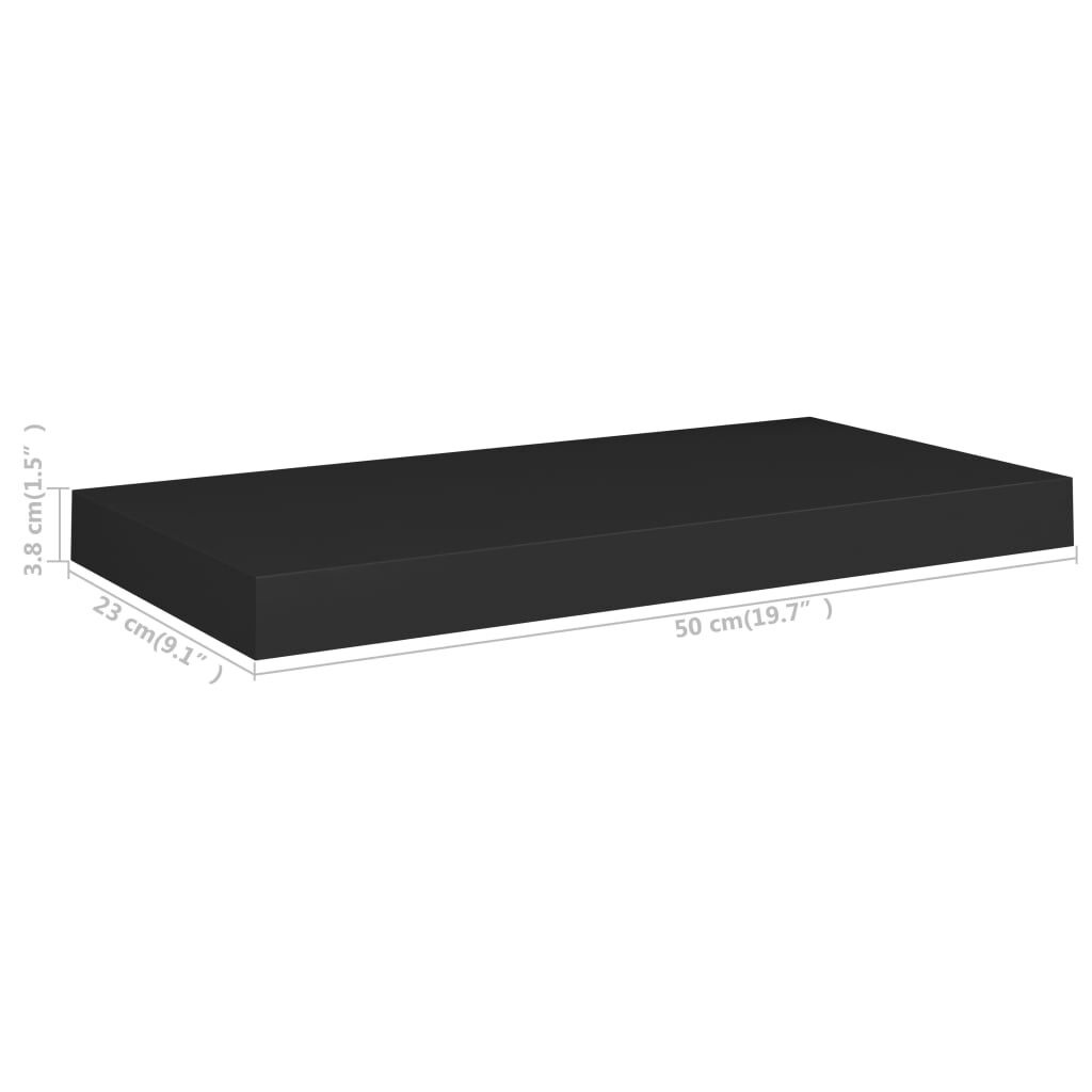 Zwarte Wandplank 50cm - 41% Korting! Zo Goed Als Nieuw!