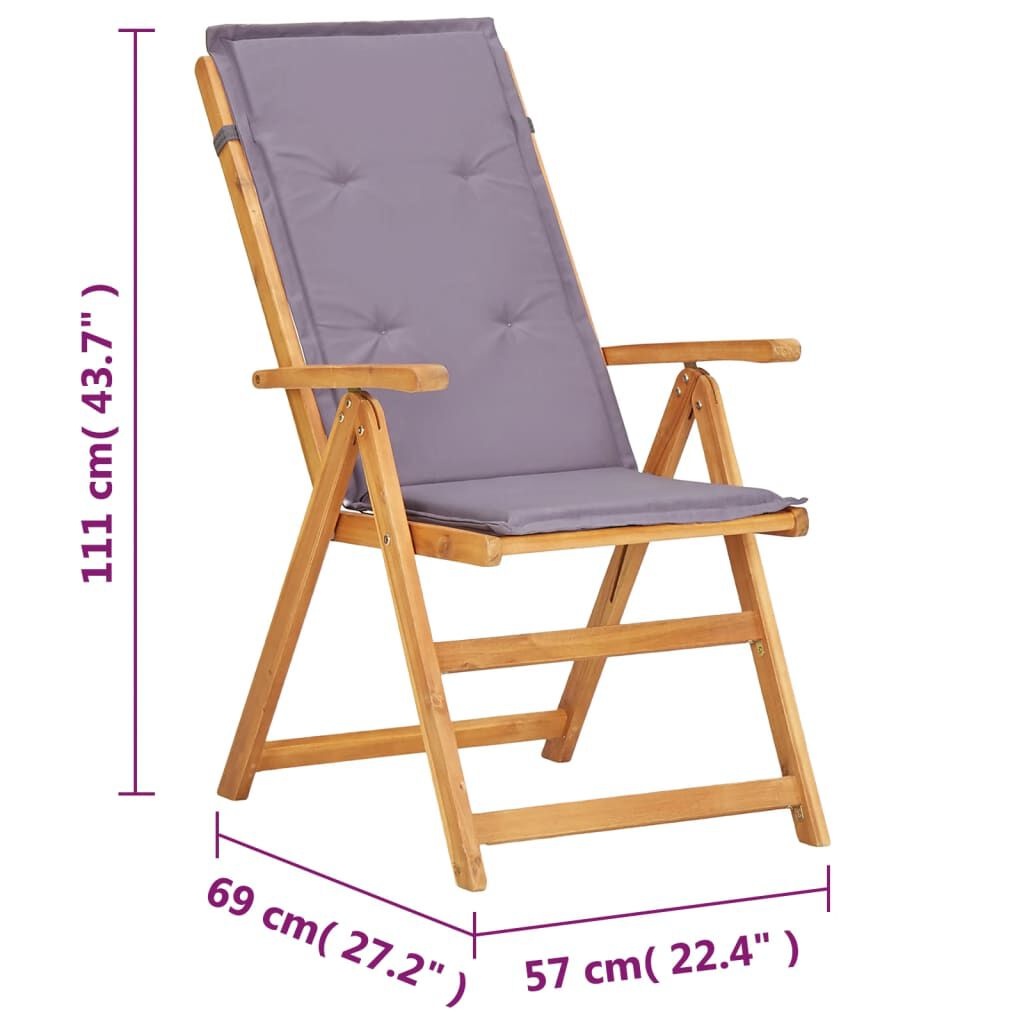 VidaXL Tuinstoelen (2 st) Acaciahout Bruin -42% Korting!