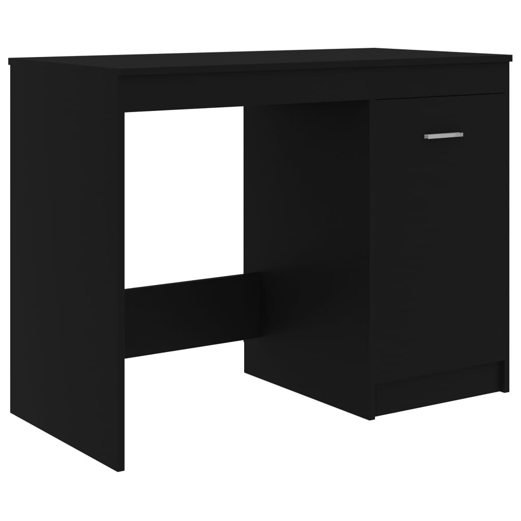 vidaXL Bureau Zwart 100cm - 41% Korting! Zo Goed Als Nieuw