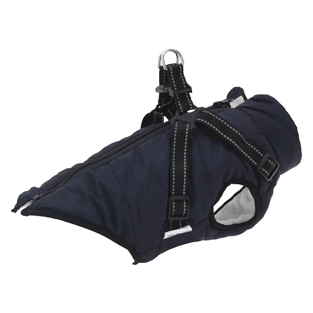 VidaXL Hondenjas met Harnas - Marineblauw L28 - 47% Korting!