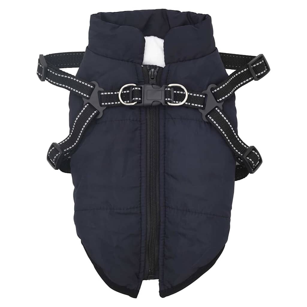 VidaXL Hondenjas met Harnas - Marineblauw L28 - 47% Korting!