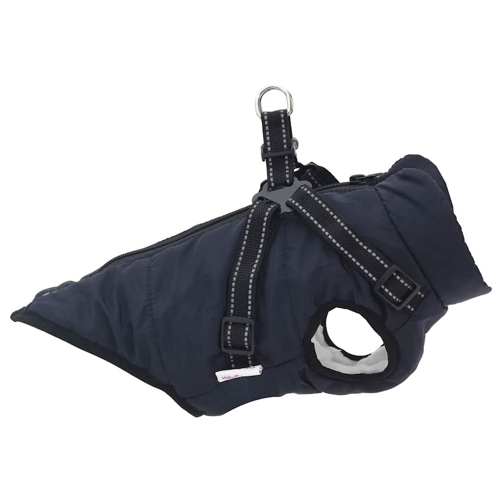 VidaXL Hondenjas met Harnas - Marineblauw L28 - 47% Korting!
