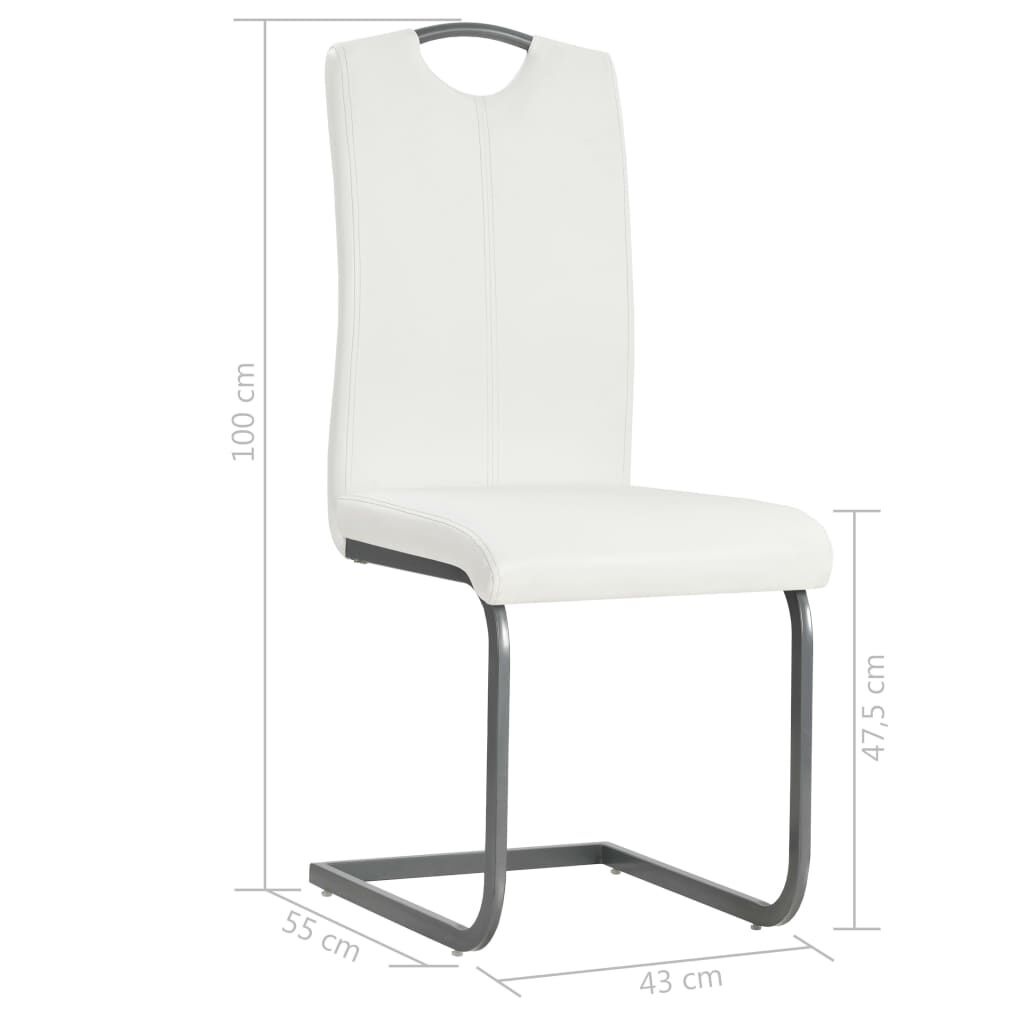 vidaXL Eetkamerstoelen (4 stuks) Wit - 42% Korting!