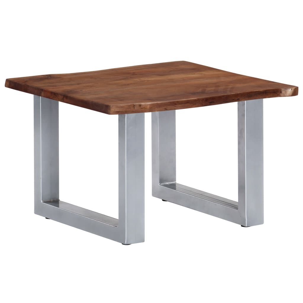 Salontafel Acaciahout 60x60 - Natuurlijke Rand - 42% Korting!
